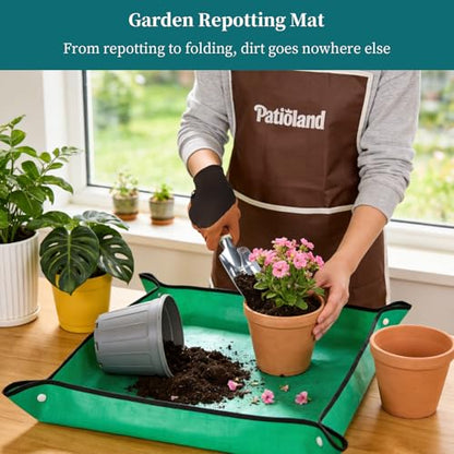 Brown Garden Tools Set 26-Piece, Gardening Gifts for Women Men - color: brown-26pcs