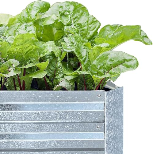 Galvanized Raised Garden Bed 8x4x1ft 3-Pack - size: 8x4x1ft (3 pcs)