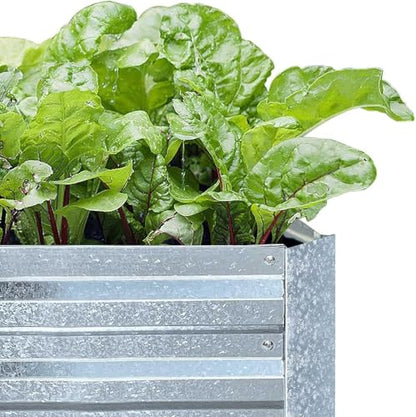 Galvanized Raised Garden Bed 8x4x1ft 3-Pack - size: 8x4x1ft (3 pcs)