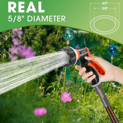 Garden Hose 3ft x 5/8", Heavy Duty Water Hose, Kink Resistant - color: Black, size: 3FT