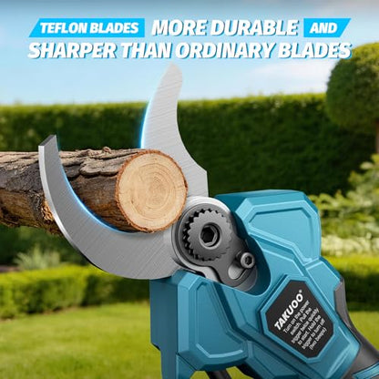 Takuoo Cordless Pole Pruner, 1.6" Cutting Diameter Electric Pruning Shears - size: 1.6" Cutting Diameter