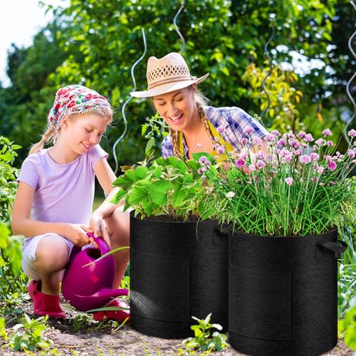 2 Pack 10 Gallon Potato Grow Bags with Pull-Down Harvest Window - size: 2Pack-10 Gallon-Pull-Down Harvest Window