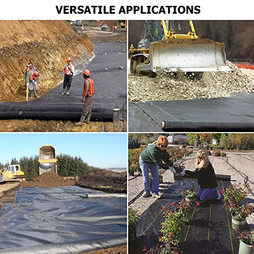 forimo Driveway Fabric,5x500 ft Road Fabric Commercial Weed Barrier Fabric, Landscape Fabric Heavy Duty 4OZ French Drain Fabric for Erosion Control,Landscape Fabric,Weed Barrier,Construction Projects - size: 5x500 ft