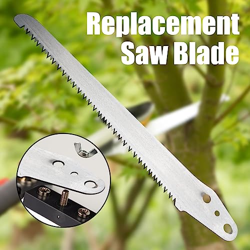 GATTLELIC 4.6-10 Ft Extendable Tree Pruner with Long Reach Pole Saw, Tree Trimmers Long Handle Pruner Cutting up to 1" Diameter, Telescoping Fruit Picker Pole for Tree Branch