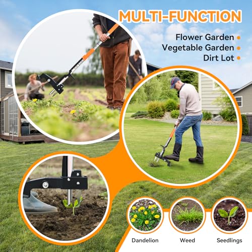 Fulljion Weed Puller Tool,No Bending/Kneeling for Lawn,Yard & Garden Tool
