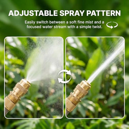 Adjustable Brass Misting Nozzles,1/2Inch High Pressure Spray Misting Nozzle