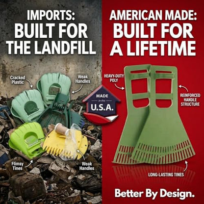 Pick-Up Claws | Premium Ergonomic Leaf Scoop Yard & Garden Grabber Tool - style: Pick-Up Claws