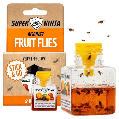 Super Ninja Fruit Fly Traps for Indoors, 2-Pack Fruit Fly Catcher - size: 2 Traps