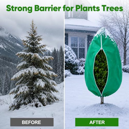 SPORTYOUTH 4 Pack Plant Covers Freeze Protection Frost Blankets 32"x47.2" - size: 31.5“x47.2"-4P