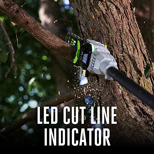 EGO Power+ Pole Saw for Tree Trimming, Cordless Electric Pole Saw with Telescopic LED Cut Line Indicator, Includes 56V 2.5Ah Battery and Charger - PS1001 - style: Pole Saw w/2.5Ah Battery