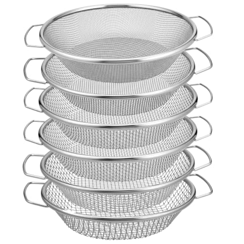Rtteri 6 Pcs Soil Sifter for Gardening, Fits 5 Gallon Bucket, Silver - color: Silver