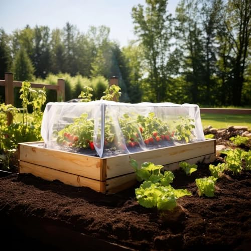 Garden Netting Cover for Bird, Insect & Bug Protection | 10x10 FT Fabric - size: 10x10 FT