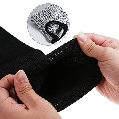 Protective Arm Sleeves, Level 5 Protection Cut Resistant Sleeves with Thumb Hole (Grey) - color: Grey