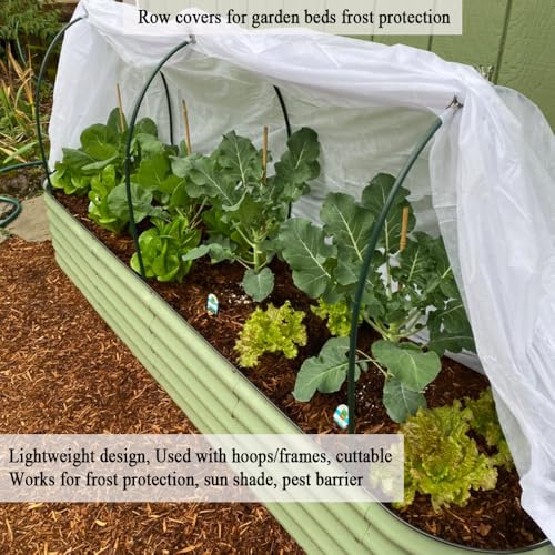 Frost Cloth Plant Freeze Protection, 5x60 Ft Floating Row Cover - size: 5x60 FT