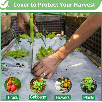 SPORTYOUTH 2Pcs Plant Covers Freeze Protection Garden Frost Cloth 10x30ft