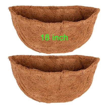 2PCS Half Round Coco Liner 18 inches - size: 18 Inch