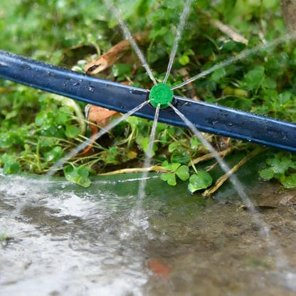 100Pcs Drip Irrigation Emitters,Adjustable Irrigation Drippers Sprinklers - color: Green-100pcs