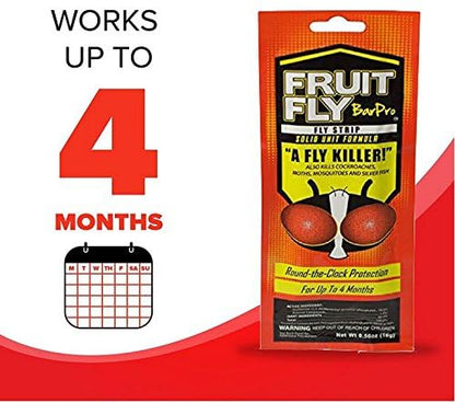 Fruit Fly BarPro – 4 Month Protection Against Flies, Cockroaches, Mosquitos & Other Pests – Portable for Indoor & Outdoor Use - size: 10 Pack