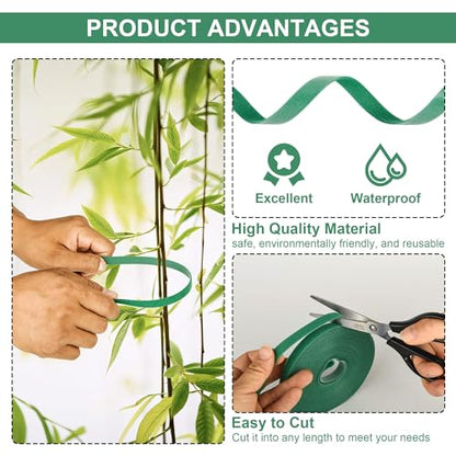Reusable Plant Tape for Effective Growing, 6 Rolls, 196 ft x 1/2 in