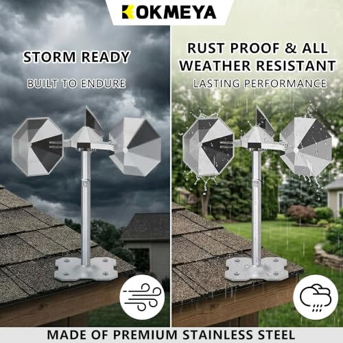 Bird Scare Reflective Device,Silver, Wind Powered Spinning,Bird Scare for Outside, Keep Pigeon Woodpeckers and Seagull Away for Garden Patio Yard,1PCS