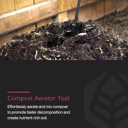 Yard Butler Aerator for Compost, Cushioned & Long Handle, ICA-36 - size: Compost Aerator