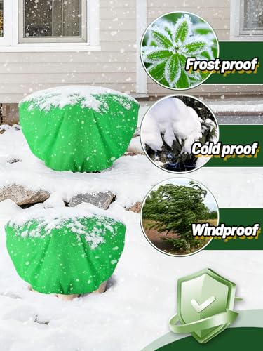 12Pcs 19.6x39.3" 70GSM Thick Plant Covers Freeze Protection for Shrub - size: 19.6in x 39.3in