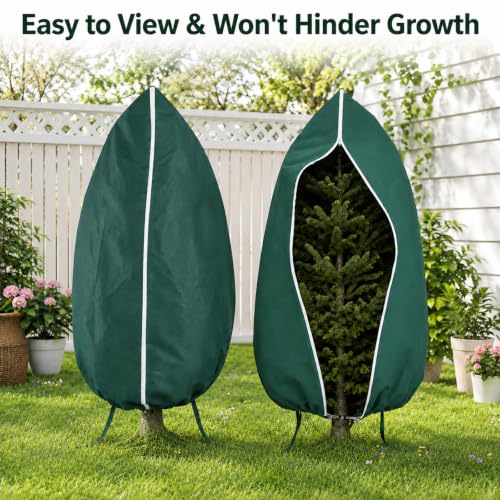 Plant Freeze Protection Covers for Winter Plants Gardens Frost, Sun, Pests - size: 4 32×48in