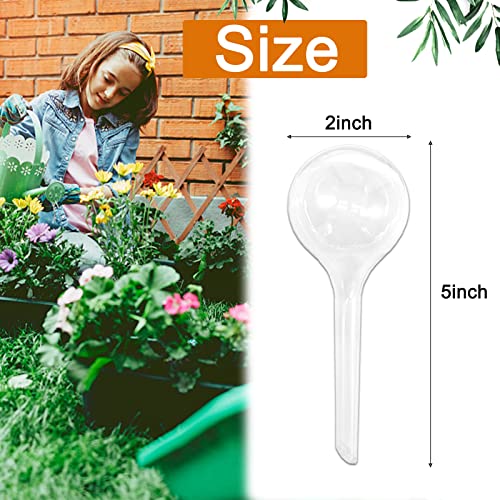 8 Pcs Clear Plant Watering Globes,Plastic Self-Watering Bulbs,Automatic Watering Globes,Garden Water Device for Plant Indoor Outdoor - size: Clear-8 Small