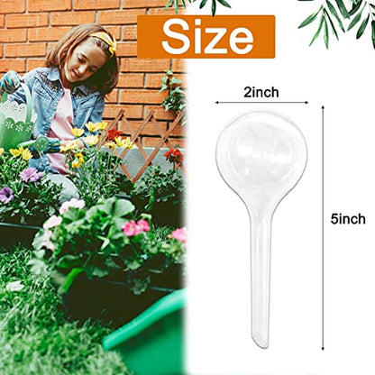 8 Pcs Clear Plant Watering Globes,Plastic Self-Watering Bulbs,Automatic Watering Globes,Garden Water Device for Plant Indoor Outdoor - size: Clear-8 Small