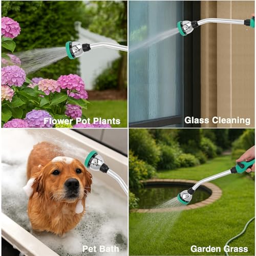 Yesker 19-Inch Watering Wand for Garden Hose, Long Hose Nozzle Sprayer - size: 19 Inch Standard