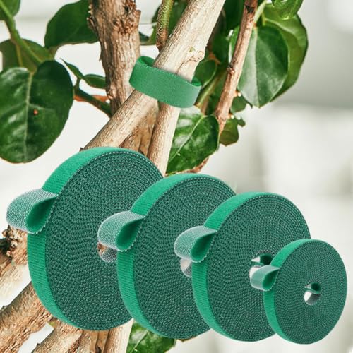 2Pcs Green Garden Tie, Plant Supports for Effective Growing, Reusable and Adjustable, Plant Ties for Branches Flowers Indoor Outdoor (3M) - color: 3m