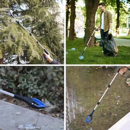 43" Grabber Reacher Tool Foldable Extension Grabber for Seniors Blue - size: 43-Inch