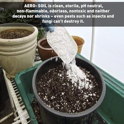 AeroSoil Perlite Premium Horticultural Grade Soil Additive Drainage and Growth - Coarse 4 Cubic Foot - color: 4CF
