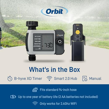 Orbit B-hyve XD 1-Port Smart Hose Watering Timer with Wi-Fi Hub - 24516 - size: 1-Port, style: Smart