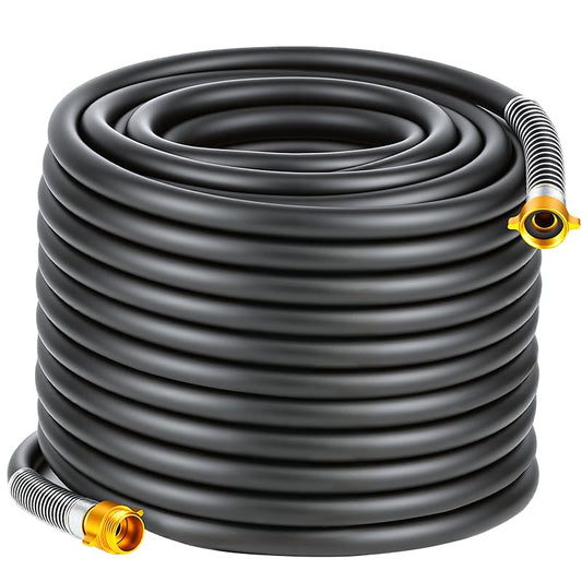 Garden Hose 5/8"x 100ft 4-Layer Heavy Duty Water Hose 800 Burst PSI Black