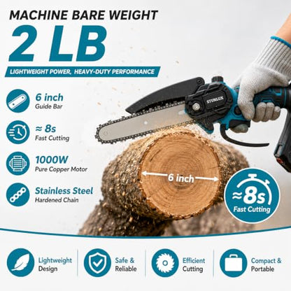 4-in-1 Cordless Pole Saw & Pruning Shears Kit with 7FT Extension Pole