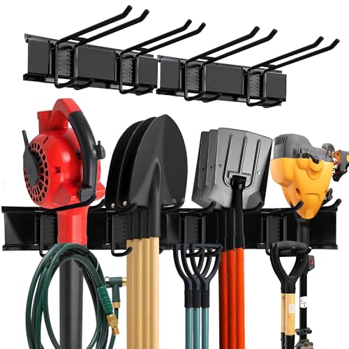TIDYME Garage Wall Organizer, Shovel Holder Wall Mount, 32" Double Hooks - size: 32", style: Double Hooks