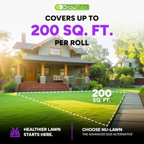 Growtrax Fine Fescue Grass Mat - 200 Sq Ft Jumbo Roll