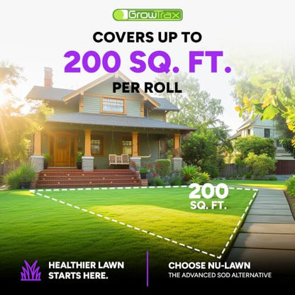 Growtrax Fine Fescue Grass Mat - 200 Sq Ft Jumbo Roll