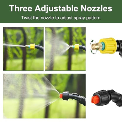 DZ Duozhan Battery Powered Sprayer Wand, Electric Garden Sprayer 9.8ft - size: 9.8feet