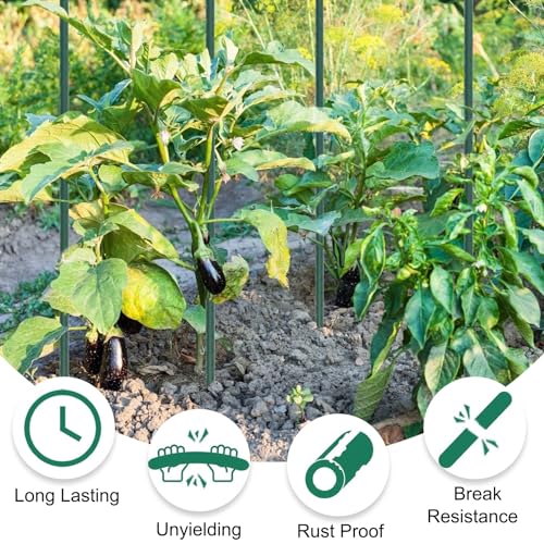 25 Pack 55 Inch Tall Plant Stakes for Tomatoes & Climbing Plants - size: 55 Inches
