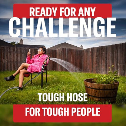 Best 150 ft Metal Garden Hose Set - No-Kink Durable 316 Stainless Steel, 10-Way Zync Spray Nozzle & Hook – Tough Flexible Heavy Duty Water Hoses, 5/8 in, Rust, Weather, LeakProof - size: 150 FT SET