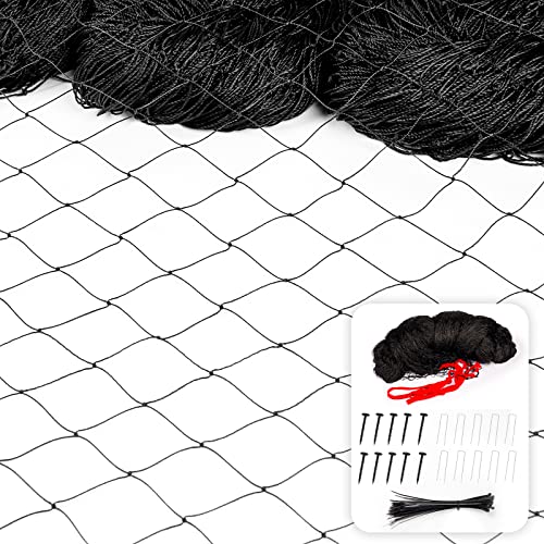 Chicken Net, 50x 100ft with 1" Square Mesh,Poultry Netting for Chicken Coop - size: 50'×100'-1''