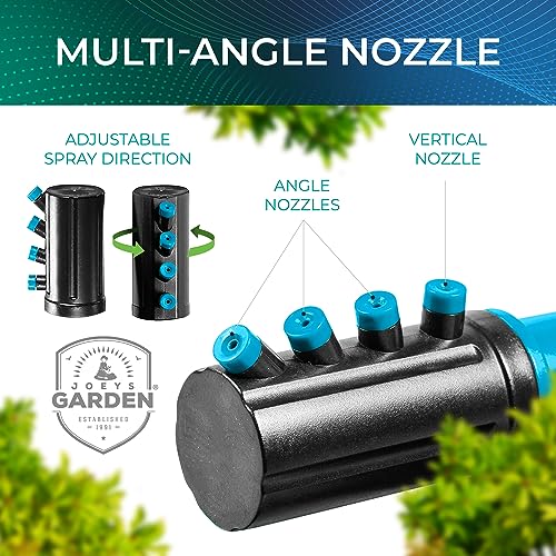 Joeys Garden Rotating Lawn Sprinkler for Yard & Kids, 360° Coverage, Blue - color: BLUE