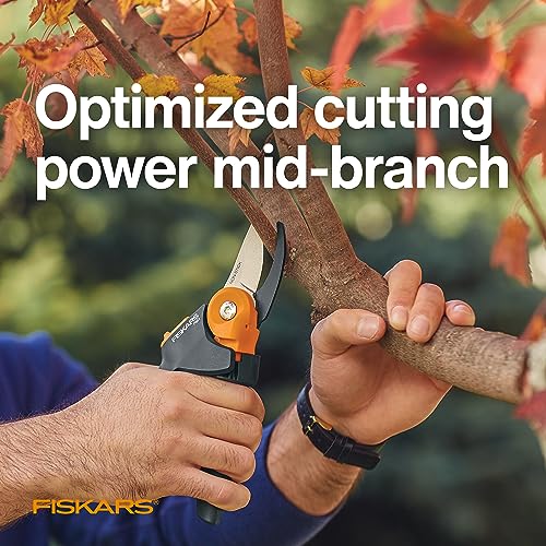 Fiskars PowerGear2 Bypass Pruning Shears, 3/4" Cut Capacity Garden Clippers - size: PowerGear2