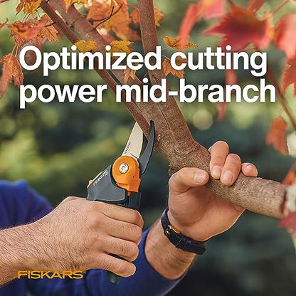 Fiskars PowerGear2 Bypass Pruning Shears, 3/4" Cut Capacity Garden Clippers - size: PowerGear2