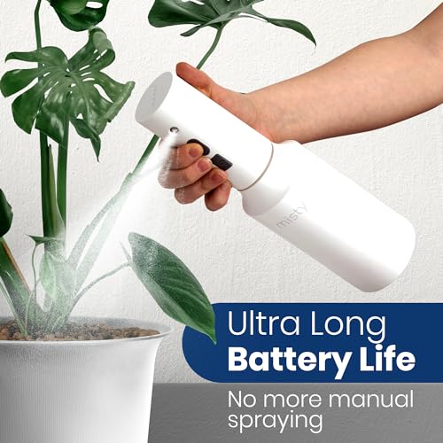 The Watering Vine Automatic Electric Spray Bottle Mister - Continuous Rechargeable Battery Sprayer for Misting Plants, Household Cleaning, Hairstyling (25 oz)
