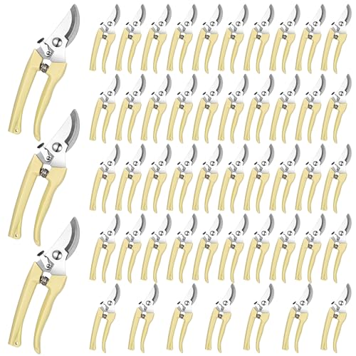 50 Pcs Garden Shears Garden Scissors Trimming Plant Clippers Flower Cutters for Stems Floral Snips Floral Tools Pruners for Flower for Yard Orchard Cutting Bushes Fruit Picking Tree Bonsai