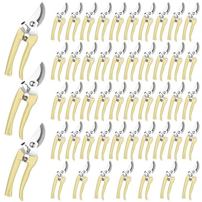 50 Pcs Garden Shears Garden Scissors Trimming Plant Clippers Flower Cutters for Stems Floral Snips Floral Tools Pruners for Flower for Yard Orchard Cutting Bushes Fruit Picking Tree Bonsai