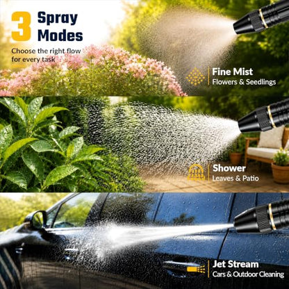 2026 High Pressure Hose Nozzle Sprayer for US Garden Hoses (2, Black)